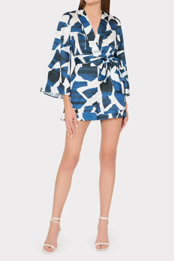 ocean_puzzle_satin_romper_1.webp Cover-Ups-MILLY Ocean Puzzle Satin Romper Navy Multi