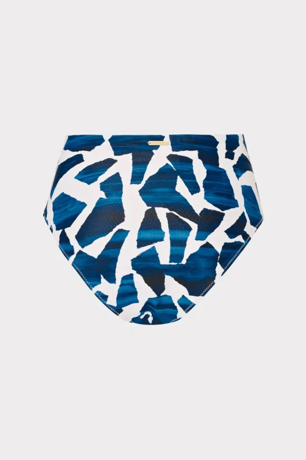 Bikinis-MILLY Ocean Puzzle Tie Bikini Bottom Navy Multi
