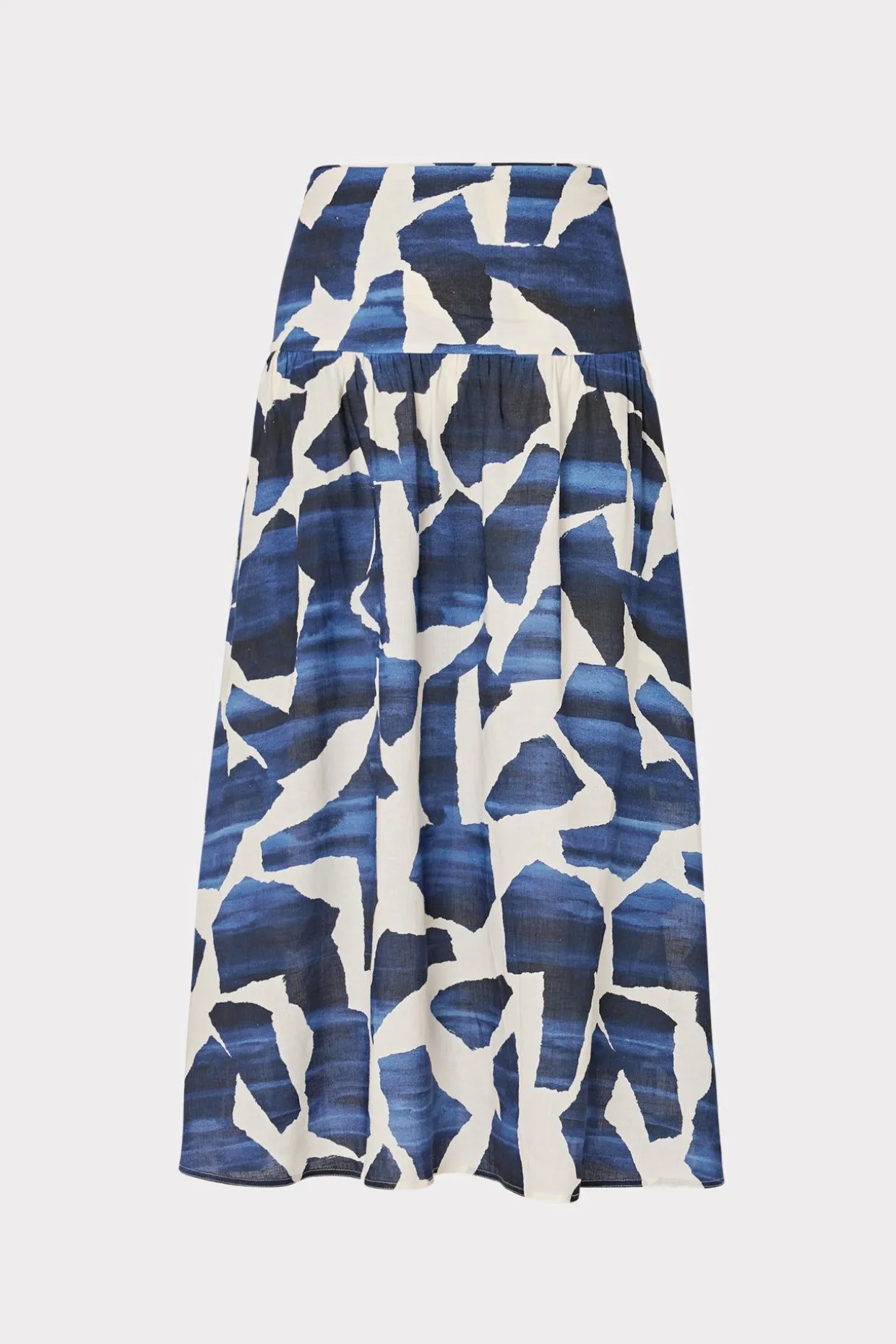 ocean_puzzle_viscose_line_0-1.webp Cover-Ups-MILLY Ocean Puzzle Viscose Linen Skirt Navy Multi