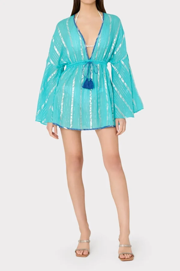 olympia_lurex_stripe_cove_0-3.webp Jumpsuits & Rompers-MILLY Olympia Lurex Stripe Coverup Dress Turquoise/Blue