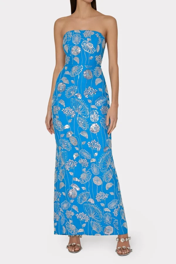 orion_sequin_embellished__1.webp Jumpsuits & Rompers-MILLY Orion Sequin Embellished Linen Dress Blue/White