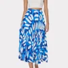 otha_brushstroke_pleated__1.webp Jumpsuits & Rompers-MILLY Otha Brushstroke Pleated Skirt Blue Multi