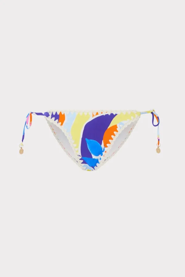 Jumpsuits & Rompers-MILLY Painted Bloom Bikini Bottom Blue Multi