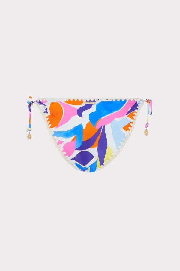 Jumpsuits & Rompers-MILLY Painted Bloom Bikini Bottom Blue Multi