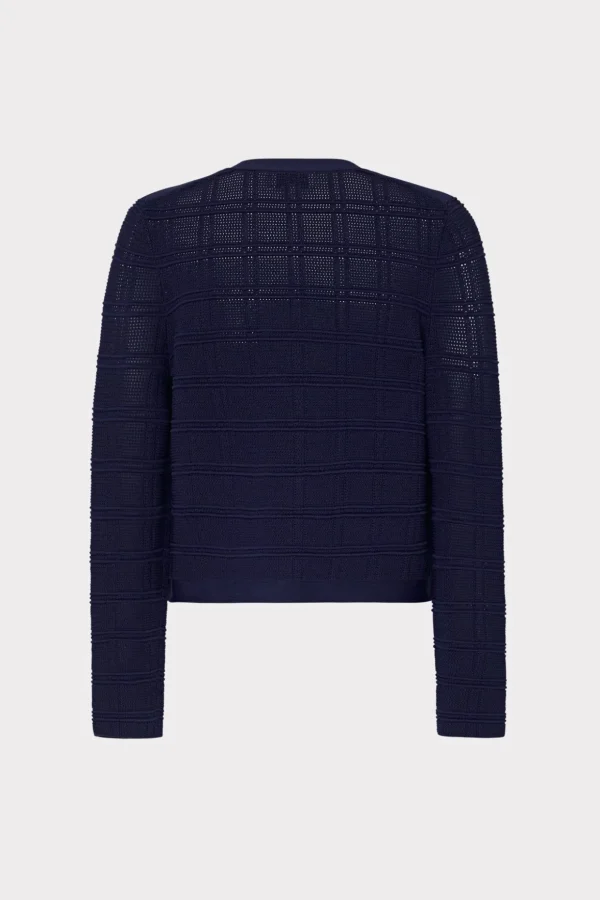pointelle_textured_knit_j_4-2.webp Sweaters & Knits-MILLY Pointelle Textured Knit Jacket Navy