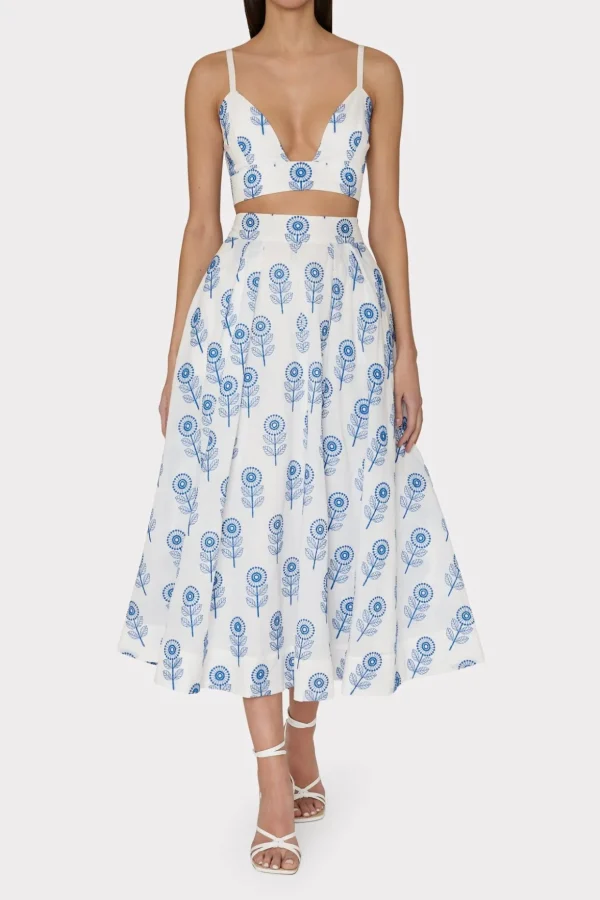 poppy_embroidery_skirt_1-1.webp Skirts-MILLY Poppy Embroidery Skirt White/Blue