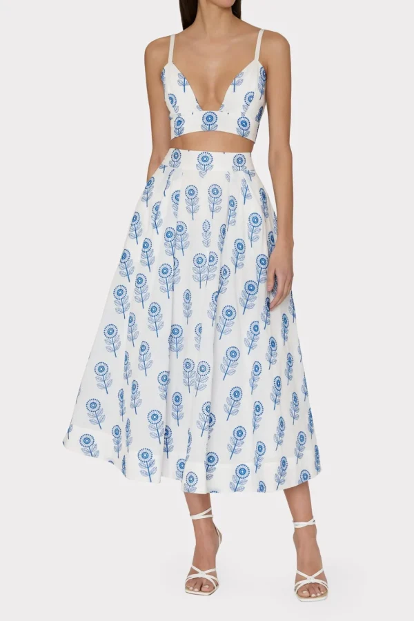 poppy_embroidery_top_1.webp Jumpsuits & Rompers-MILLY Poppy Embroidery Top White/Blue