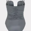 One Piece Swimsuits-MILLY Ragatta One Piece Grey