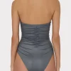 One Piece Swimsuits-MILLY Ragatta One Piece Grey