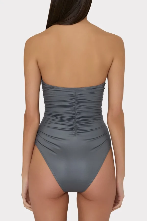 One Piece Swimsuits-MILLY Ragatta One Piece Grey