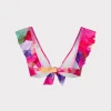 rainbow_waterfall_ruffle__3.webp Jumpsuits & Rompers-MILLY Rainbow Waterfall Ruffle Bikini Top Multi