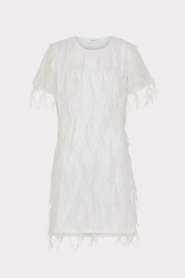 rana_feather_dress_0-2.webp White Dresses-MILLY Rana Feather Dress White