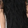 rana_feather_dress_2.webp Little Black Dresses-MILLY Rana Feather Dress Black