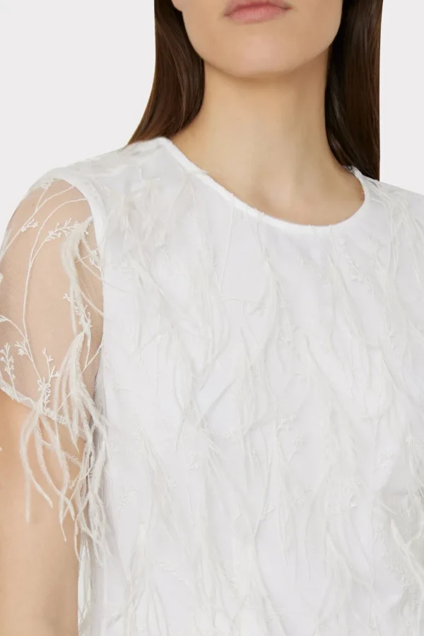 rana_feather_dress_2-2.webp White Dresses-MILLY Rana Feather Dress White