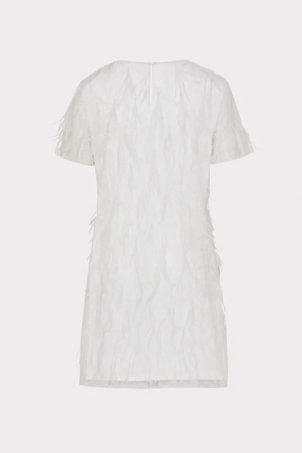 rana_feather_dress_3-2.webp White Dresses-MILLY Rana Feather Dress White