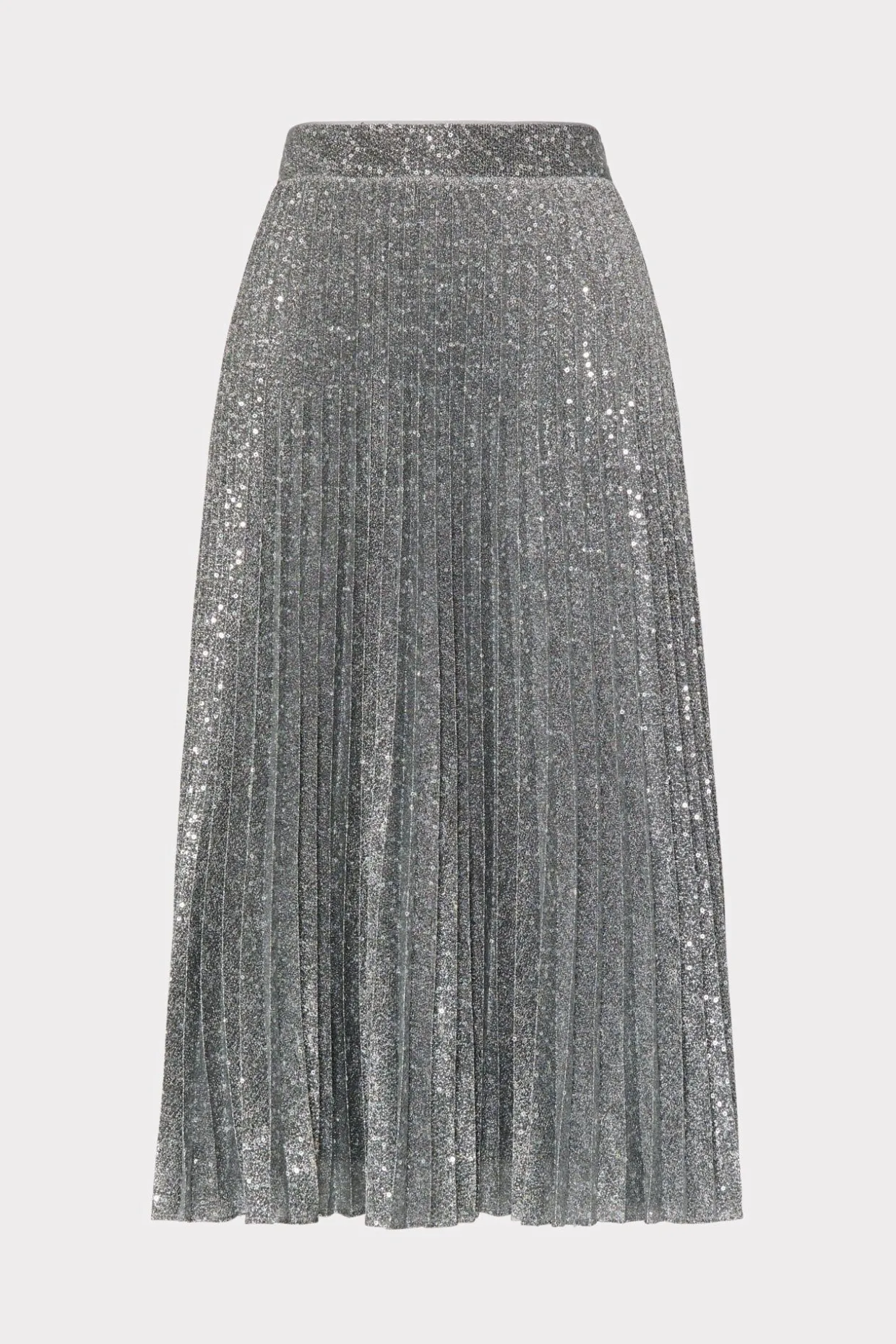 rayla_pleated_sequins_ski_0.webp Skirts-MILLY Rayla Pleated Sequins Skirt Silver