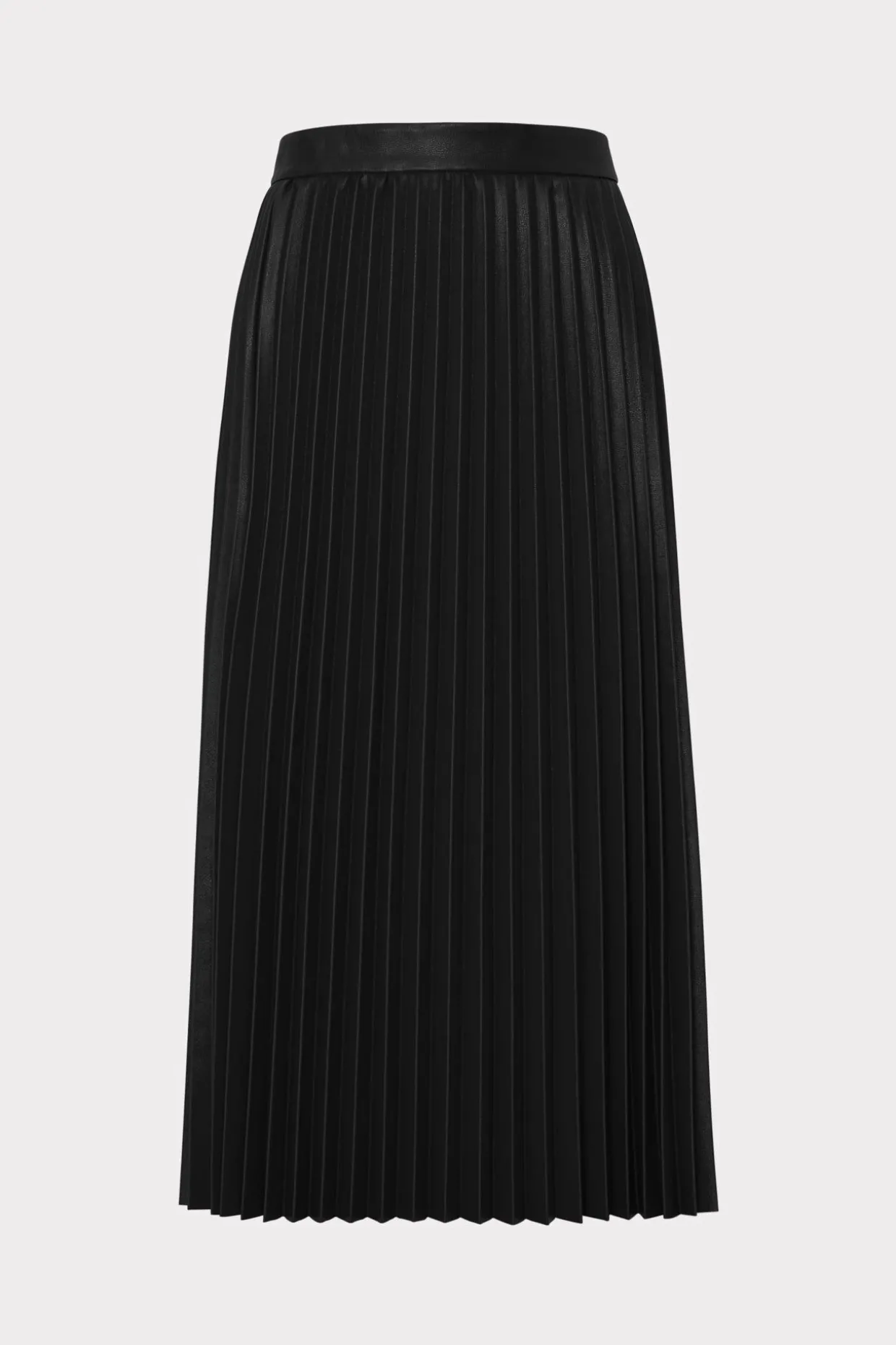 rayla_vegan_leather_pleat_0.webp Skirts-MILLY Rayla Vegan Leather Pleated Skirt Black
