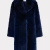 riley_faux_fur_coat_0.webp Coats & Jackets-MILLY Riley Faux Fur Coat Navy