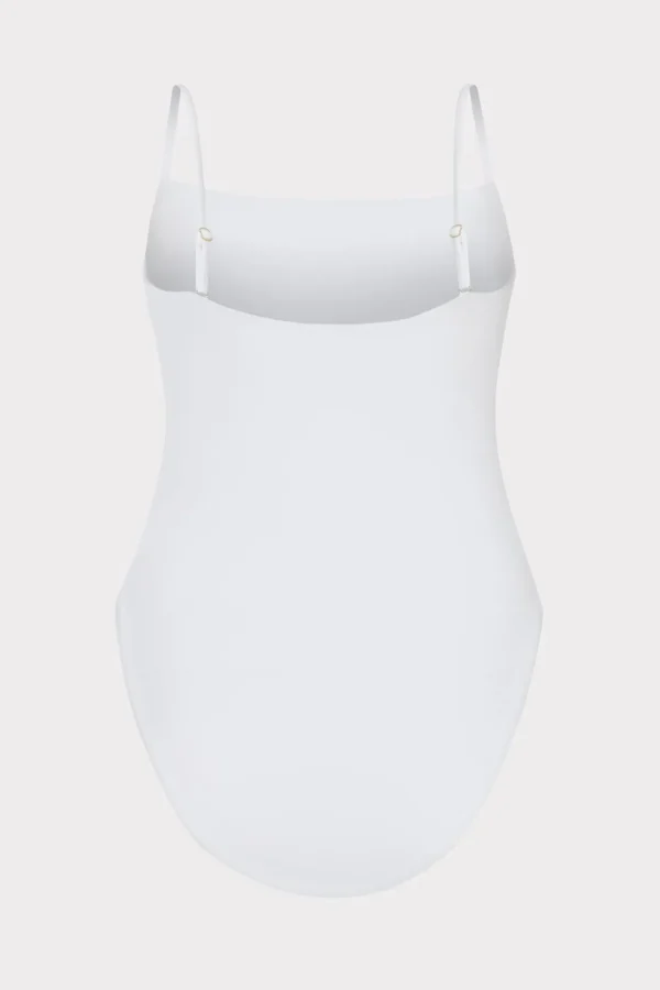 One Piece Swimsuits-MILLY Ringside One Piece White