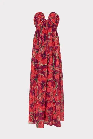 river_windmill_floral_dre_0-1.webp Guest Of Dresses-MILLY River Windmill Floral Dress Red Multi
