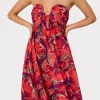 Jumpsuits & Rompers-MILLY River Windmill Floral Dress Red Multi