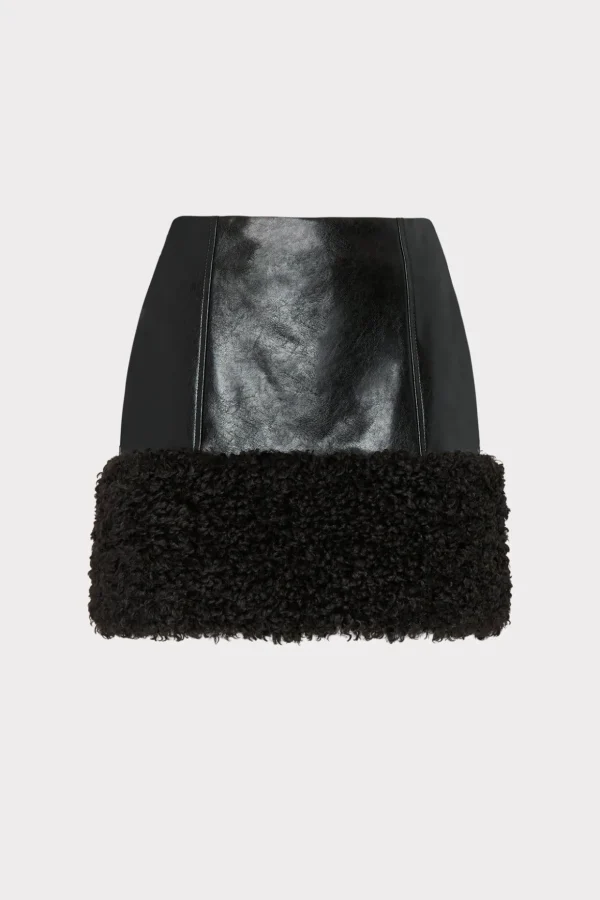 rochelle_crinkle_vegan_le_0.webp Skirts-MILLY Rochelle Crinkle Vegan Leather Skirt Black