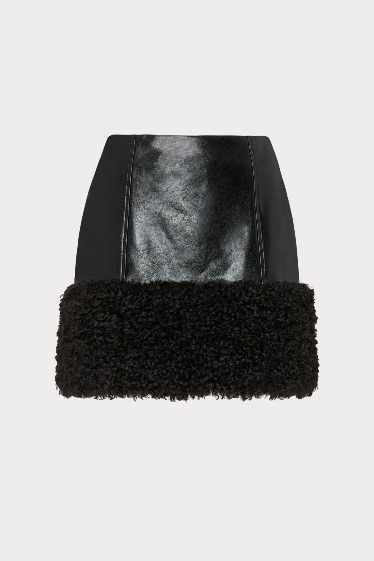 rochelle_crinkle_vegan_le_0.webp Skirts-MILLY Rochelle Crinkle Vegan Leather Skirt Black