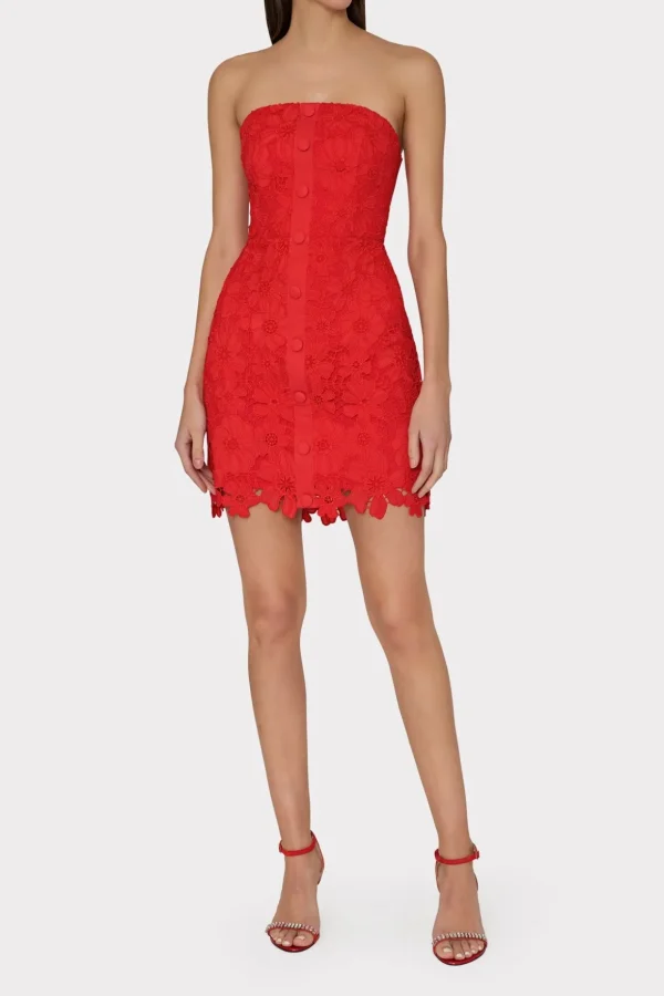 roja_lace_mini_dress_1-1.webp Cocktail Dresses-MILLY Roja Lace Mini Dress Red