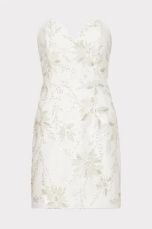White Dresses-MILLY Ronni Cady Embroidery Dress White