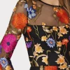 Jumpsuits & Rompers-MILLY Rosalind Fall Foliage Embroidery Dress Black Multi