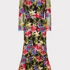 rosalind_floral_embroider_0-2.webp Evening Gowns-MILLY Rosalind Floral Embroidery Dress Red Multi