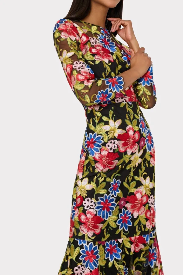 rosalind_floral_embroider_2-3.webp Cocktail Dresses-MILLY Rosalind Floral Embroidery Dress Red Multi
