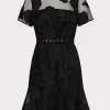 Guest Of Dresses-MILLY Rosie 3D Butterfly Embroidery Dress Black
