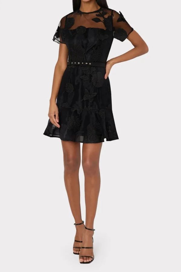 rosie_d_butterfly_embroid_1-4.webp Mini Dresses-MILLY Rosie 3D Butterfly Embroidery Dress Black