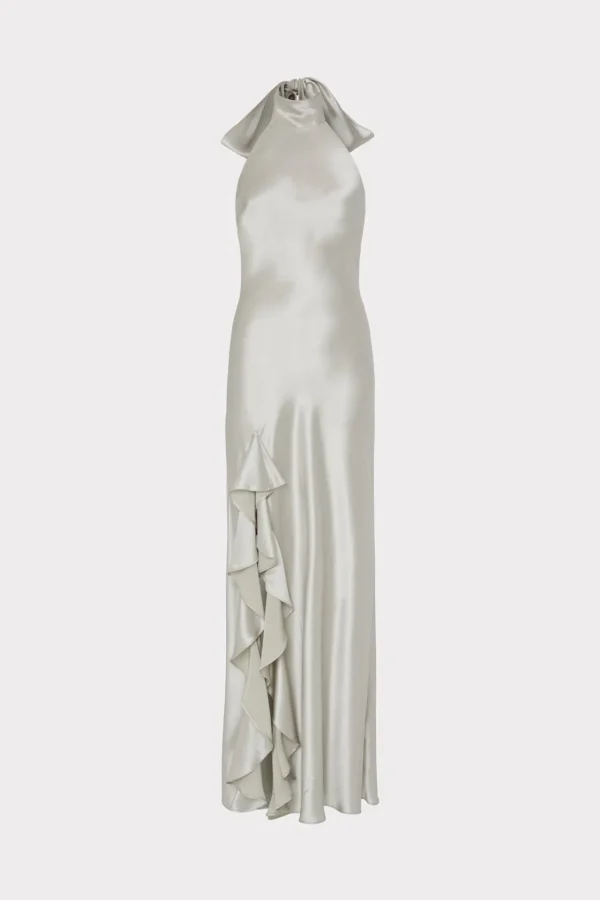 roux_hammered_satin_gown_0-4.webp Evening Gowns-MILLY Roux Hammered Satin Gown Silver