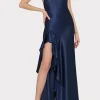 roux_hammered_satin_gown_1-6.webp Evening Gowns-MILLY Roux Hammered Satin Gown Navy