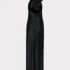 roux_hammered_satin_gown_3-4.webp Evening Gowns-MILLY Roux Hammered Satin Gown Black
