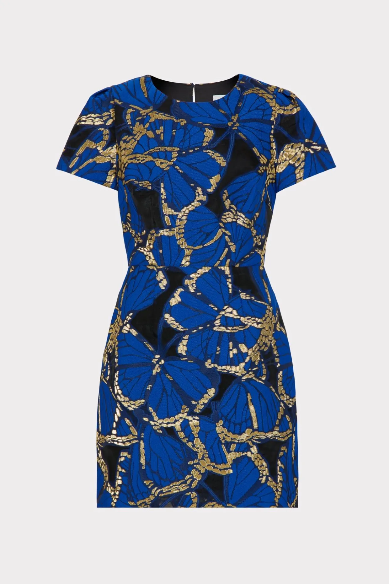 rowen_butterfly_jacquard__0.webp Jumpsuits & Rompers-MILLY Rowen Butterfly Jacquard Dress Blue Multi