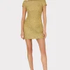Jumpsuits & Rompers-MILLY Rowen Metallic Tweed Dress Gold