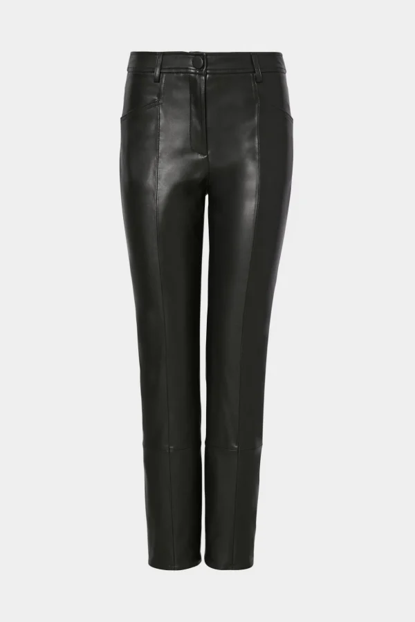 Pants-MILLY Rue Vegan Leather Pants Black