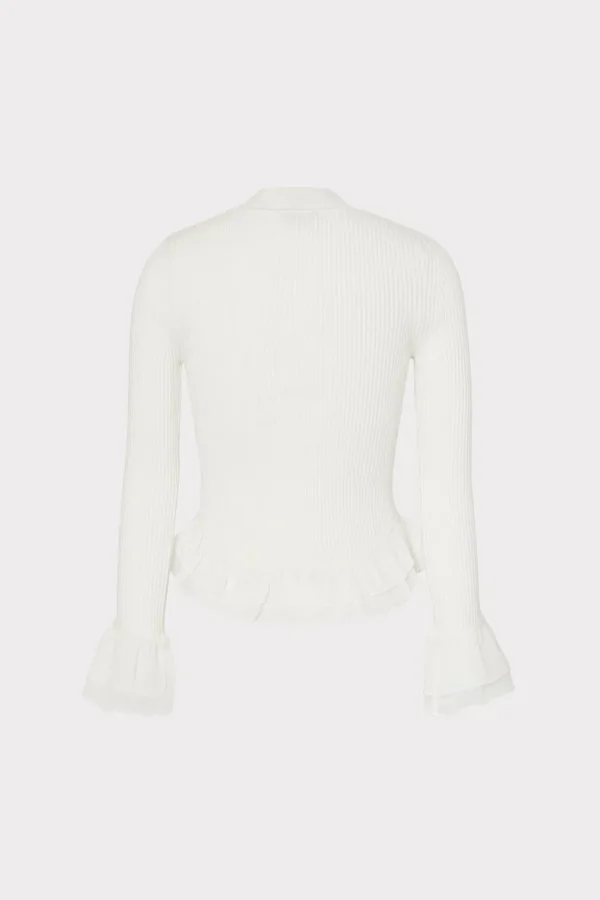 ruffle_knit_mock_neck_3.webp Sweaters & Knits-MILLY Ruffle Knit Mock Neck Ecru