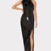 sabine_d_sequins_rosette__1-2.webp Maxi Dresses-MILLY Sabine 3D Sequins Rosette Dress Black
