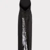 sabine_d_sequins_rosette__3-1.webp Maxi Dresses-MILLY Sabine 3D Sequins Rosette Dress Black