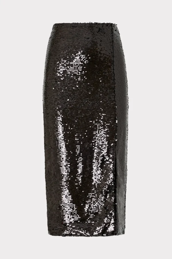 santanna_d_sequins_skirt_0.webp Skirts-MILLY Santanna 3D Sequins Skirt Black