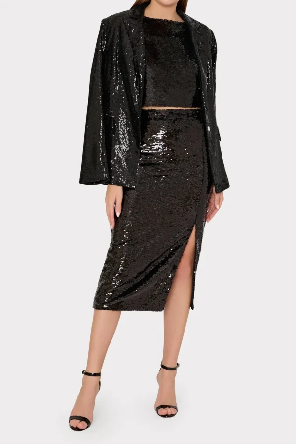 santanna_d_sequins_skirt_1.webp Skirts-MILLY Santanna 3D Sequins Skirt Black