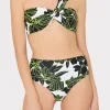 sea_of_petals_high_waiste_1.webp Bikinis-MILLY Sea Of Petals High Waisted Bikini Bottom Chartreuse/Black