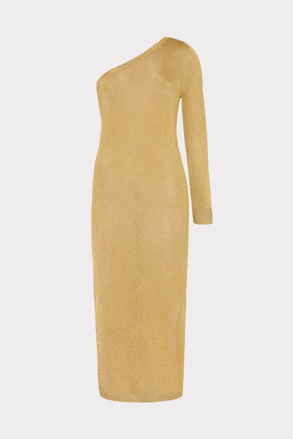 senna_metallic_one_should_0.webp Sweaters & Knits-MILLY Senna Metallic One Shoulder Midi Dress Gold