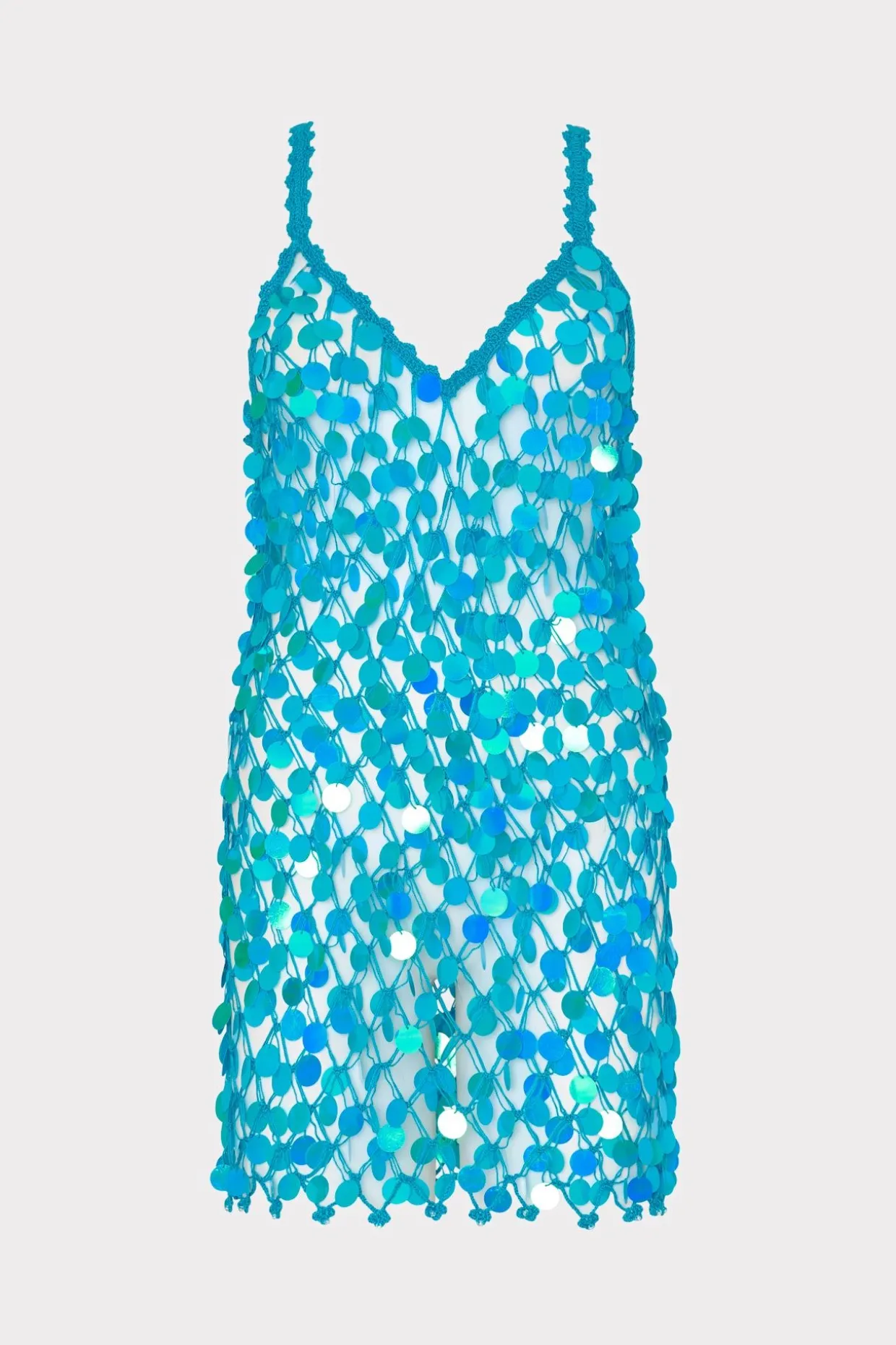 sequin_crochet_mini_sleev_0-1.webp Jumpsuits & Rompers-MILLY Sequin Crochet Mini Sleeveless Dress Blue