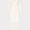 sheer_knit_fit_and_flare__0.webp Jumpsuits & Rompers-MILLY Sheer Knit Fit And Flare Dress Ecru