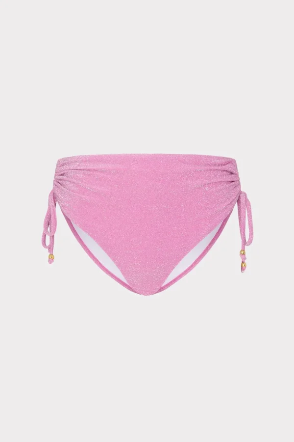 Jumpsuits & Rompers-MILLY Shimmer Bikini Bottom Pink
